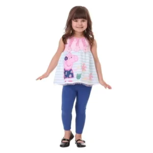 Peppa Pig Toddler Girl Swing Tank and Leggings Outfit Set