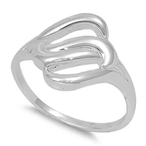 Women's Fashion Designer Unique Ring New .925 Sterling Silver Band Size 7