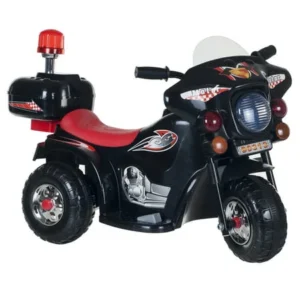 Ride on Toy, 3 Wheel Motorcycle for Kids, Battery Powered Ride On Toy by Hey! Play! â€“ Ride on Toys for Boys and Girls, Toddler - 4 Year Old, Black