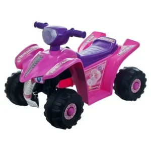 Ride On Toy Quad, Battery Powered Ride On Toy ATV Four Wheeler by Hey! Play! â€“ Ride On Toys for Boys and Girls, For 2 - 5 Year Olds (Pink and Purple)