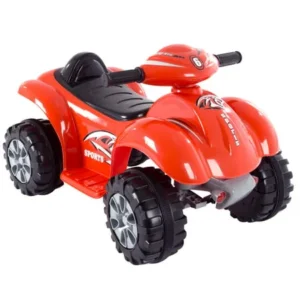 Ride On Toy Quad, Battery Powered Ride On ATV Dinosaur Four Wheeler With Sound Effects by Hey! Play! â€“ Toys for Boys and Girls 2 - 4 Year Olds (Red)