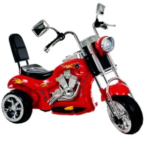 Ride on Toy, 3 Wheel Trike Chopper Motorcycle for Kids by Hey! Play! - Battery Powered Ride on Toys for Boys and Girls, 2 - 4 Year Old - Red