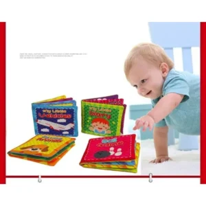4 packs Baby Books Cloth Book Educational Toys Soft Touch