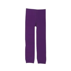 Girls Winter Warm Velvet Lined Tights Trousers Kids Elastic Thick Leggings Ninth Pants for 8-12 Years Old (Purple)