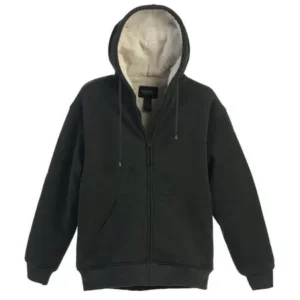 Gioberti Men Heavyweight Sherpa Lined Fleece Hoodie Jacket