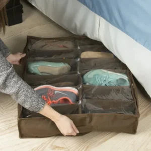 Everyday Home Premium Quality Under the Bed 12 Shoe Storage Solution