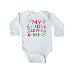 My Gigi Loves Me Girls Gift Apparel Long Sleeve Creeper