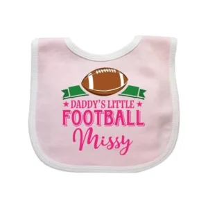 Football Girls Sports Gift Baby Bib