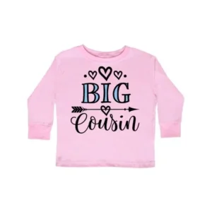 Big Cousin Girls Gift Toddler Long Sleeve T-Shirt