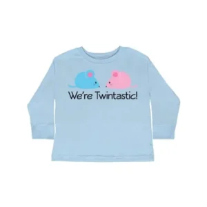 Boy Girl Twins Mice Toddler Long Sleeve T-Shirt