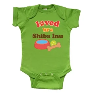 Shiba Inu Loved By A (Dog Breed) Infant Creeper