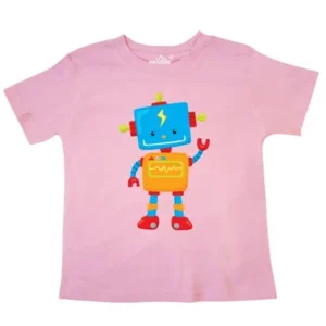 Inktastic TOY ROBOT Toddler T-Shirt Mechanics Bolt Screw Peg Gear Metal Robotics