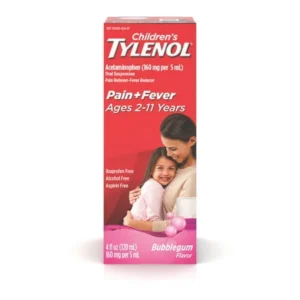 Children's Tylenol Pain + Fever Relief Medicine, Bubble Gum, 4 fl. oz