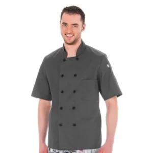 Five Star Chef Apparel Unisex Short Sleeve Chef Jacket