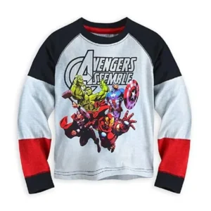 Disney Store Avengers Assemble Long Sleeve T-Shirt Tee for Boys