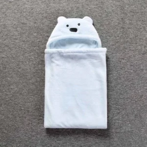 Lovely Soft Baby Blanket Towels Animal Shape Hooded Bath Towel Bathrobe Clothes