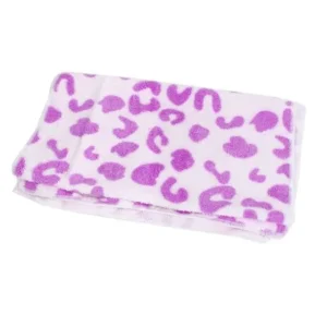 Unique Bargains 70cm Length Women Shower Bath Hair Dry Wrap Towel Washcloth White Purple for Home Essential