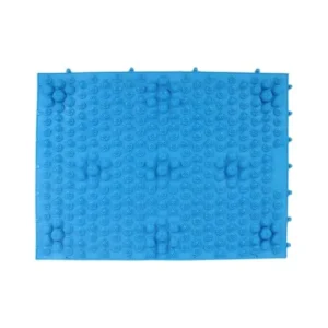 Unique Bargains Exercise Game Rubber Fitness Acupressure Foot Massage Mat Shiatsu Sheet Blue