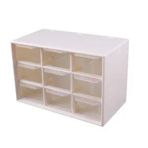 9 compartment Cabinet Craft Drawer Multi-Boxes Box Container Storage