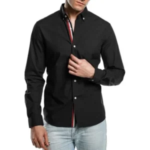 Super Saturday/Christmas Day Deal! Men Lapel Career Business Shirt Long Sleeve Men T-Shirt Solid hoodie cbst