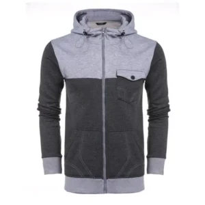 Black Friday SALES New Men Casual Pocket Hooded Solid Zipper Hoodie Jacket LEO