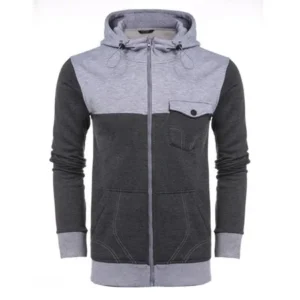 Black Friday SALES New Men Casual Pocket Hooded Solid Zipper Hoodie Jacket ECLNK