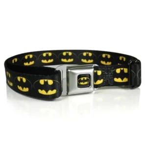 Batman Signal Black Yellow Auto Seatbelt Buckle Strap Belt for Kids