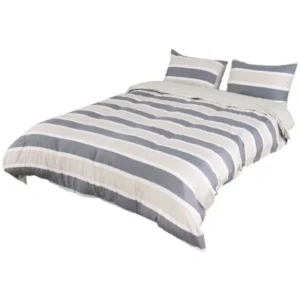 Unique Bargains 100% Cotton 3-Piece Bedroom Bedding Pillowcases Duvet Cover Sets Twin Size #4