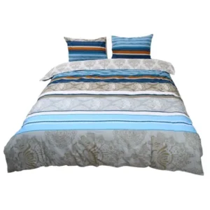 Unique Bargains 100% Cotton 3-Piece Bedroom Bedding Pillowcases Duvet Cover Sets Twin Size #6