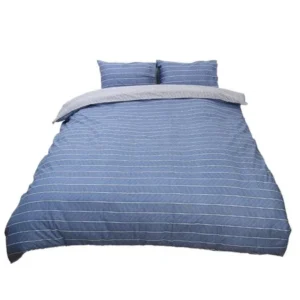 Unique Bargains 100% Cotton 3-Piece Bedroom Bedding Pillowcases Duvet Cover Sets Queen Size #5