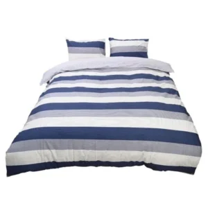 Unique Bargains 100% Cotton 3-Piece Bedroom Bedding Pillowcases Duvet Cover Sets Twin Size #7