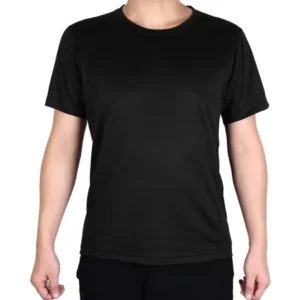 Men Short Sleeve Casual Wear Tee Cycling Sports T-shirt Black S