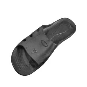 UK 8 Black Rubber Anti Slip Insole Anti-static Slippers Sandal for Men