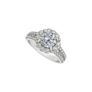 Gorgeous Gift Cubic Zirconia Halo Ring Wonderful Design Economical Price Range Latest Trend