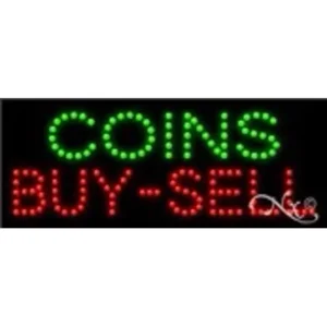 Coins Buy Sell LED Sign (High Impact, Energy Efficient, Economically Priced)