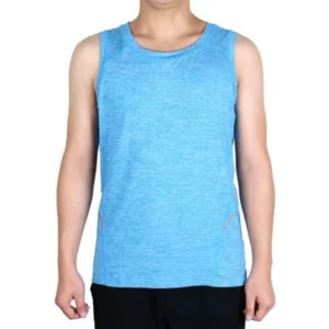 Men Quick Dry T-shirt Activewear Vest Training Exercise Sports Tank Top Blue L