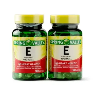 Spring Valley Vitamin E Softgels, 400 IU, 100 Ct, 2 Pk