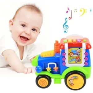 Baby Electric Train Kids Light Music 60 pcs Card Learning Educational Toys