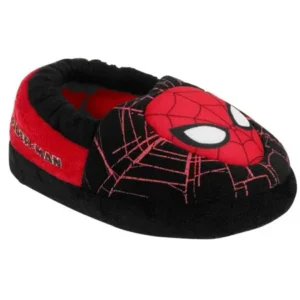 Marvel Comics Toddler Boys Black Spiderman Slippers Spider-Man House Shoes 5-6