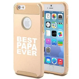 Apple iPhone 5c Shockproof Impact Hard Soft Case Cover Best Papa Ever (Gold),MIP