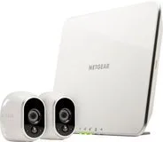 NETGEAR - Arlo Smart Home Indoor/Outdoor Wireless High-Definition IP Security Cameras (2-Pack) - White/Black