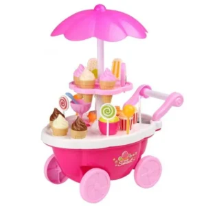 Big SALES Baby kids Playing House Learning Toys Cake Ice Cream Food Truck Music Light Carts ROJE