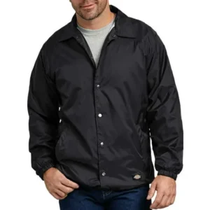 Big & Tall Men's Snap Front Nylon Jacket