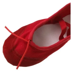 Unique Bargains US 4.5 Flannel Padded Red Dancing Ballet Ladies Shoes