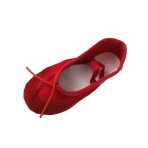 Unique Bargains US Size 12 Girls Gymnastics Dancing Ballet Red Shoes