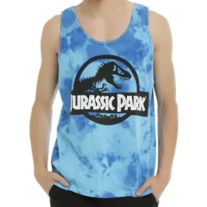 Jurassic Park Tie Dye Logo Men's Tank Top