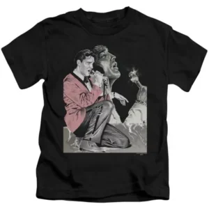 Elvis Presley - Rock N Roll Smoke - Juvenile Short Sleeve Shirt - 7