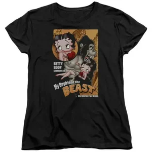 Betty Boop - Boyfriend The Beast - Women's Short Sleeve Shirt - X-Large