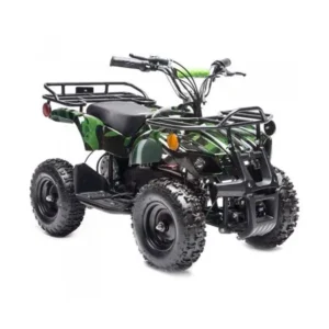 Rosso Motors EQuad X 800W Kids ATV 4 Wheeler Ride On With 36V Battery Electric Power Lights In Army Camo