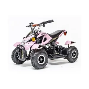 Rosso Motors Kids ATV Kids Quad 4 Wheeler Ride On with 36V Battery Electric Power Lights in Pink Motorcycle for Girls